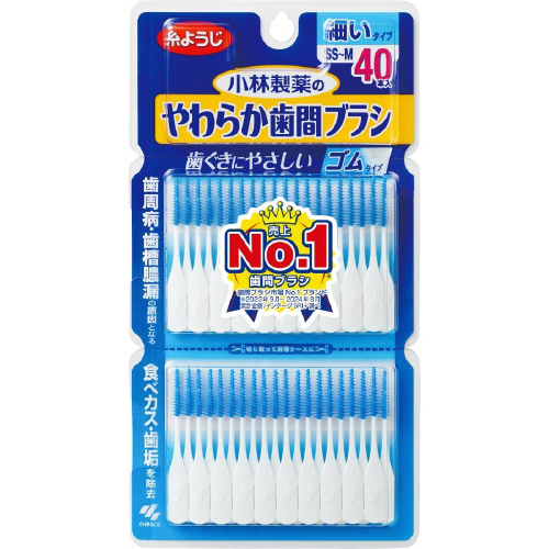 やわらか歯間ブラシ　ＳＳ－Ｍ　４０本×６個