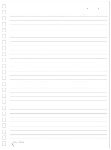 ツイストノート専用リーフ　Ａ５　Ｂ罫　３０枚画像