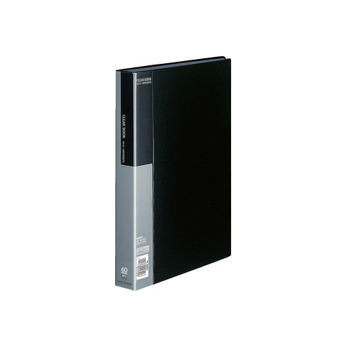 クリヤーブックベーシックＡ４縦６０ポケット黒画像