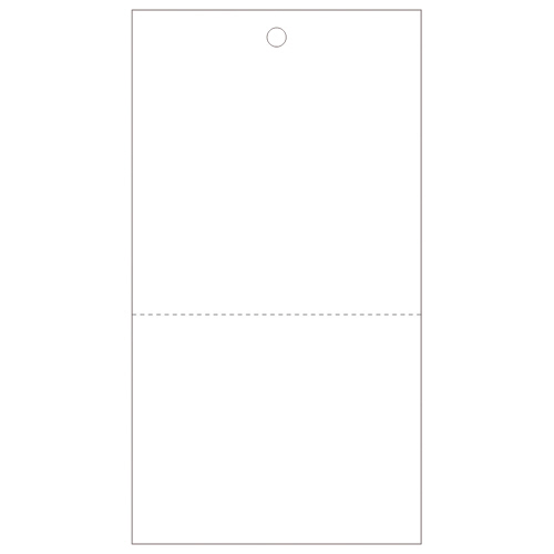 業務用提げ札 糸なし白無地 ﾐｼﾝ目入 1箱(500枚)画像