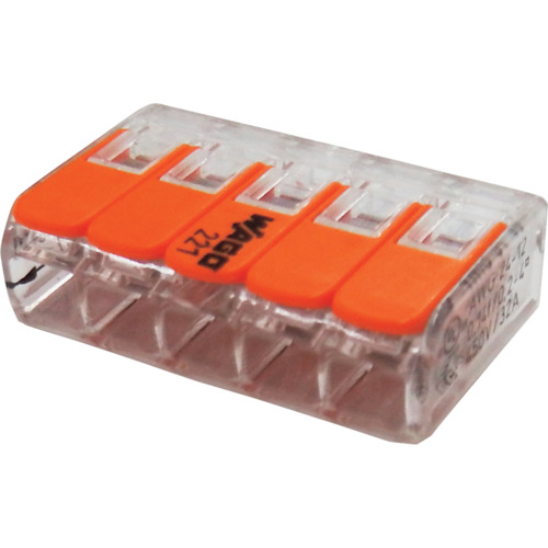 JAPPY ﾜﾝﾀｯﾁｺﾈｸﾀ ｸﾘｱﾀｲﾌﾟ 電線数5本 1箱(25個)画像