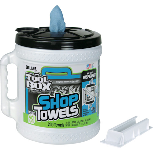 ＳＥＬＬＡＲＳ　ＴＯＯＬＢＯＸ［［Ｒ上］］　ショップタオル（ケース付）　ブルー　２００シート　Ｚ４００画像