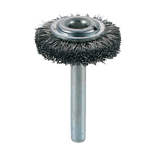 軸付ﾎｲｰﾙﾌﾞﾗｼ(軸径6mm)(ｽﾃﾝﾚｽ) 線径0.3mm 外径32mm 1個画像