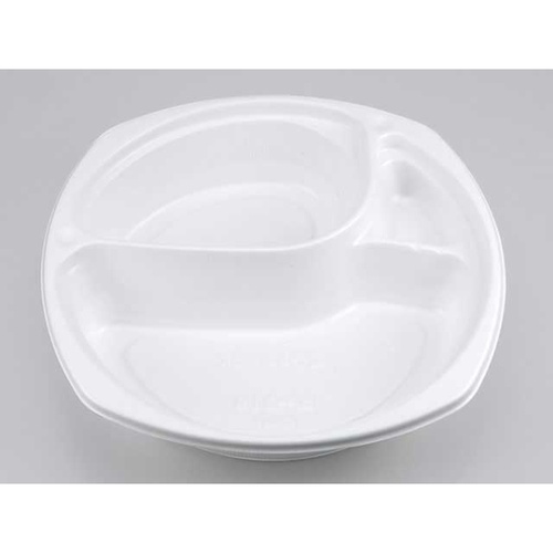 シーピー化成 カレー容器 BF-219 ホワイト 本体 発泡画像