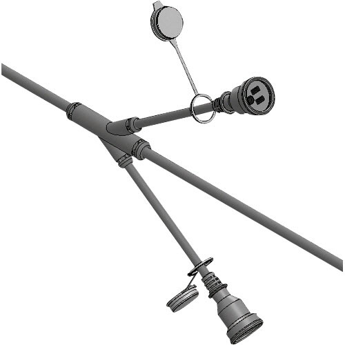 分岐ｹｰﾌﾞﾙ ESYｼﾘｰｽﾞ 4階用 防水ｺﾈｸﾀｰﾎﾞﾃﾞｨ 1本