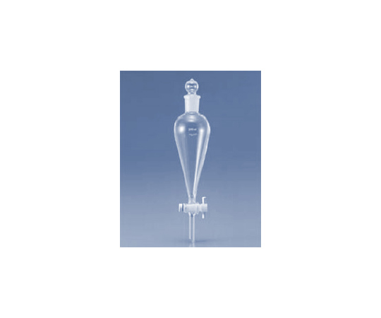 分液ロート（スキーブ形） テフロンコック付 TS栓 200mL 2本画像