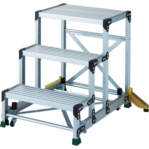 TSF型踏台 H750 ｱｳﾄﾘｶﾞｰ MGｷｬｽﾀｰ付 1台画像