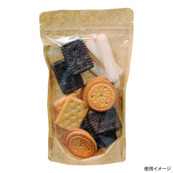 コーヒー豆 袋 COT-877C クラフトスタンドチャック袋 大 ヤマニパッケージ画像