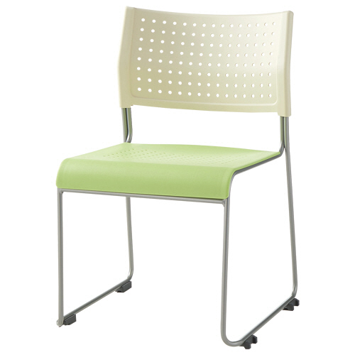 ｽﾀｯｷﾝｸﾞﾁｪｱ 樹脂座ﾀｲﾌﾟ ｸﾞﾘｰﾝ 1脚