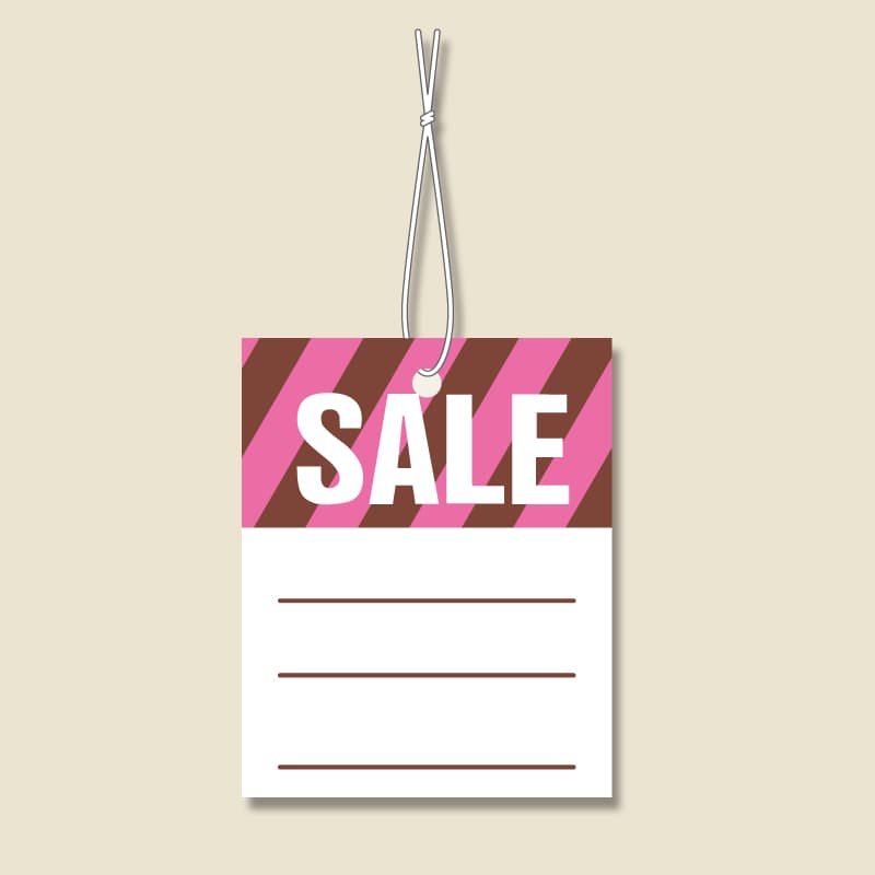 提札　Ｎｏ．５０４　ＳＡＬＥ　綿糸付　５００枚入画像