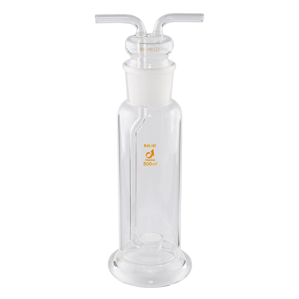 ガス洗浄瓶（板フィルター付き）　500mL
