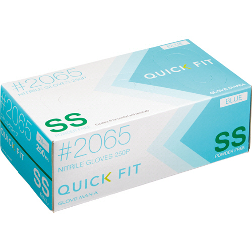 ﾆﾄﾘﾙｸﾞﾛｰﾌﾞ ｸｲｯｸﾌｨｯﾄ 粉なし ﾌﾞﾙｰ SS 1箱(250枚)画像