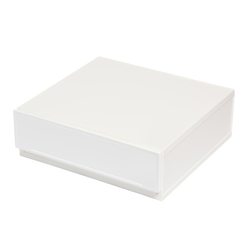 収納ケース 幅38×奥行36×高さ13cm コレクトケース Sワイド 1段 squ＋ ホワイト画像