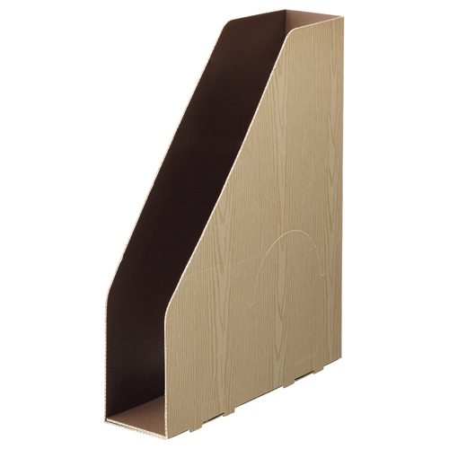 ﾎﾞｯｸｽﾌｧｲﾙ(WOODY) A4ｽﾘﾑﾀﾃ 背幅65mm ﾅﾁｭﾗﾙ 1ｾｯﾄ(15冊:3冊x5ﾊﾟｯｸ)画像