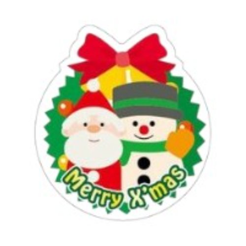 ラベル SP-427 Merry Xmas(サンタと雪だるま) 朋JSP画像