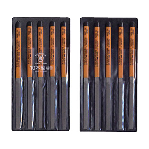 組ﾔｽﾘ 10本組(185mm) 平 油目 1ﾊﾟｯｸ(10本)画像