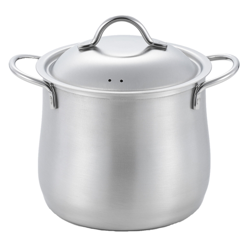 両手鍋 14cm 深型 IH対応 煮込み鍋 ステンレス製 郷技 日本製