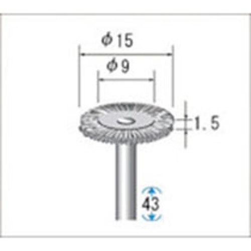 ｽﾃﾝﾚｽﾜｲﾔｰﾌﾞﾗｼ 1ﾊﾟｯｸ(10本)画像