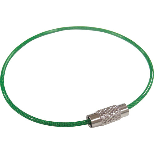 ﾋﾞﾆｺｰﾄｷｰﾜｲﾔｰ 緑 160mm 1個画像