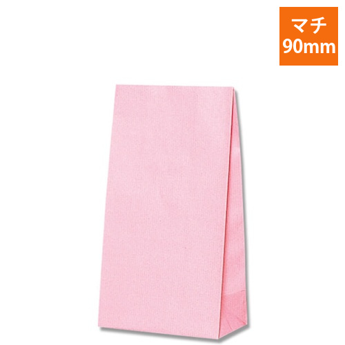 角底袋（筋入り・ピンク・幅150×マチ90×高280mm)画像