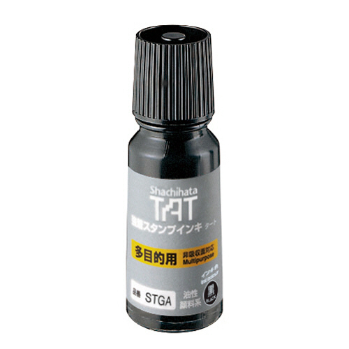 強着ｽﾀﾝﾌﾟｲﾝｷ ﾀｰﾄ(多目的用) 小瓶 55mL 黒 1個画像