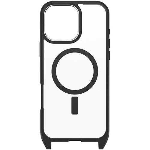 iPhone　16　Pro　Max用ケース　React　Necklace　ブラッククリスタル(クリア/ブラック)　1個