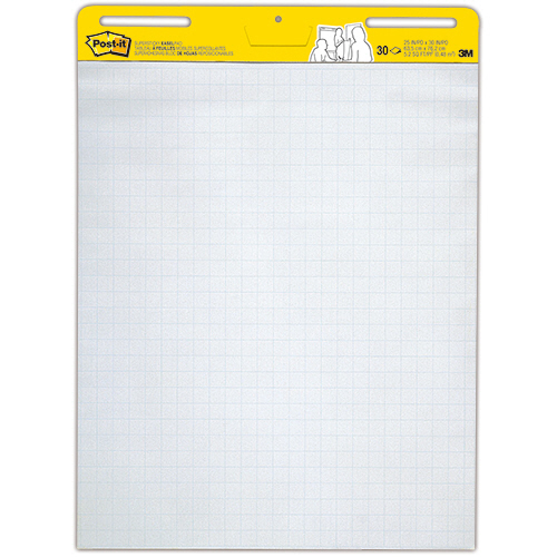 ﾎﾟｽﾄ･ｲｯﾄ ｲｰｾﾞﾙﾊﾟｯﾄﾞ 762×635mm ﾎﾜｲﾄ(方眼罫入) 1ｾｯﾄ(2冊)画像