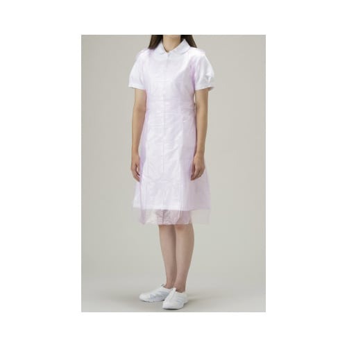 使い捨てポリエプロン　ピンク　５０枚　２８箱画像