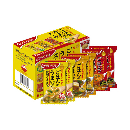 ごはんがうまい！スープ　６食バラエティセット画像