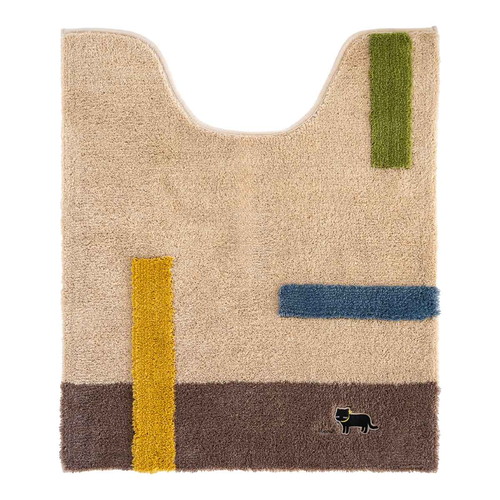 ミニョン ロングトイレマット 約75x63cm BE ベージュ画像