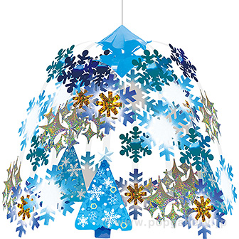 キラキラスノーツリーセンター画像