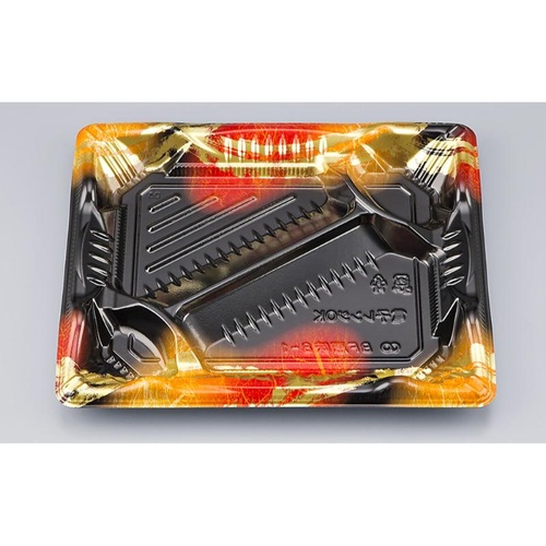 シーピー化成 弁当容器 BF恵味8-1 天舞赤 本体(N)画像