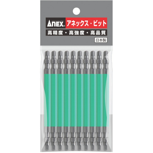 四角ｶﾗｰﾋﾞｯﾄ 両頭 #3×110 1ﾊﾟｯｸ(10本)画像