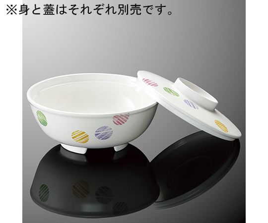 蓋付麺鉢 身 水玉
