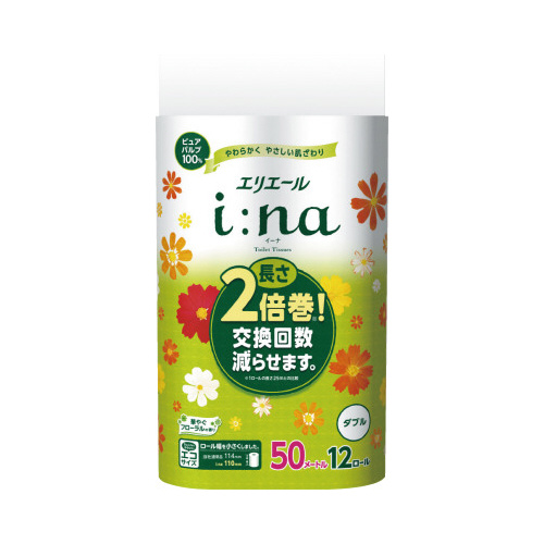 イーナトイレット　２倍巻１２Ｒ　ダブル×６画像