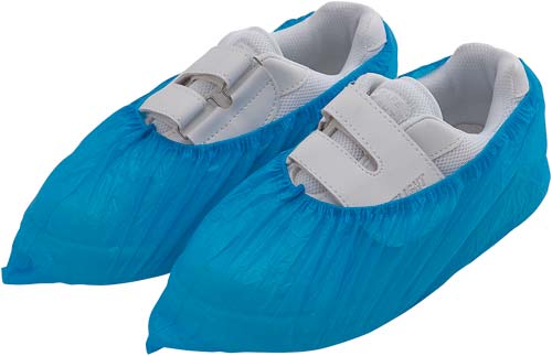 ポリエチシューズカバー　ブルー　１００枚×１０画像