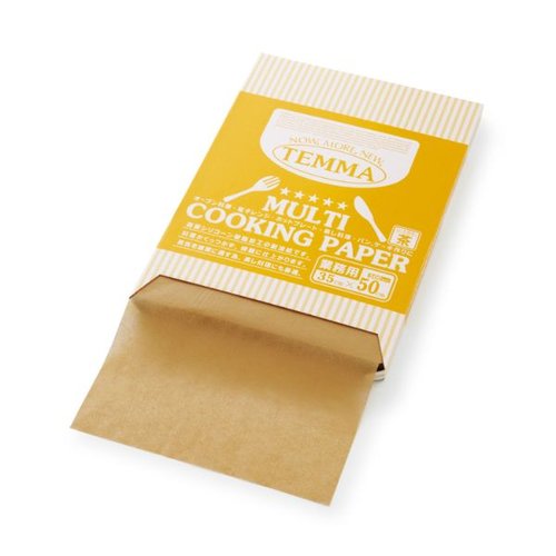 クッキングシート FTN2040-K クッキングペーパー(シート) 茶無地 350×495 天満紙器 [バラ販売]