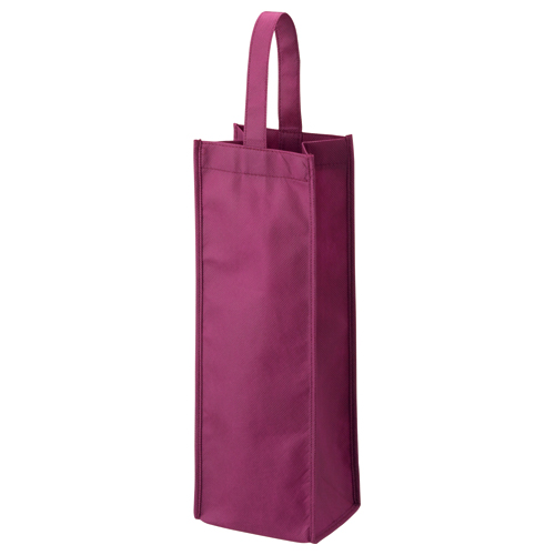 不織布ﾜｲﾝ袋 ﾖｺ130×ﾀﾃ370×ﾏﾁ幅85mm ﾜｲﾝﾚｯﾄﾞ 1ﾊﾟｯｸ(10枚)画像