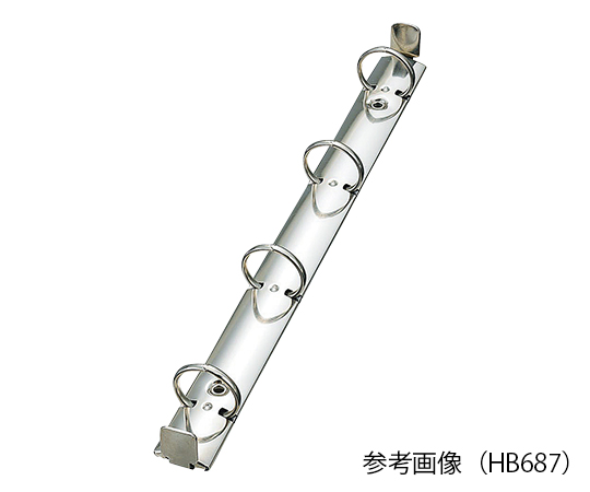 メディカルサポートブック(クリヤー)　4穴タイプ　ピンク　背幅31mm 透明なカバーを持つピンクのブック、背面に4つの穴が確認できる状態