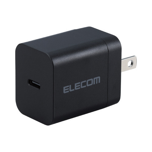 Ｔｙｐｅ－Ｃ充電器　ＰＤ２０Ｗ　折りたたみ　黒