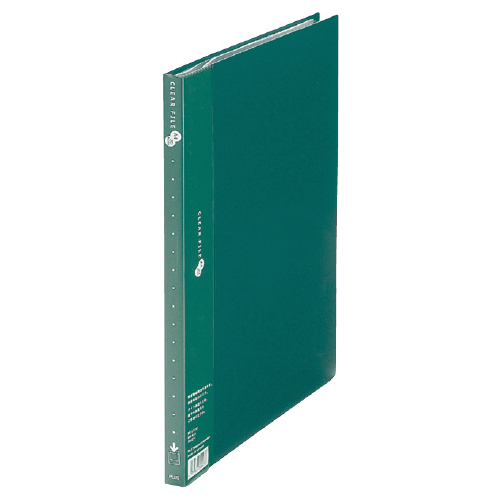 ｸﾘｱｰﾌｧｲﾙ ｽｰﾊﾟｰｴｺﾉﾐｰﾀｲﾌﾟ A4ﾀﾃ 20ﾎﾟｹｯﾄ 背幅15mm ｸﾞﾘｰﾝ 1ｾｯﾄ(10冊)画像