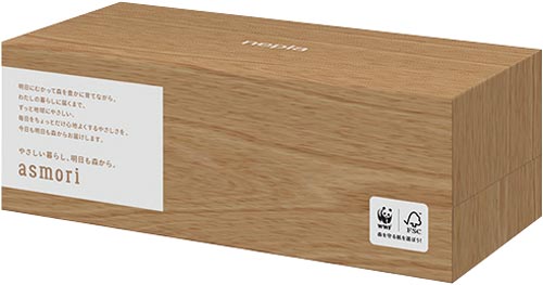 ａｓｍｏｒｉ保湿ティッシュペーパー　２２０組×５画像