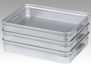 コンテナ アルミ手付番重(板取手) 小 80画像