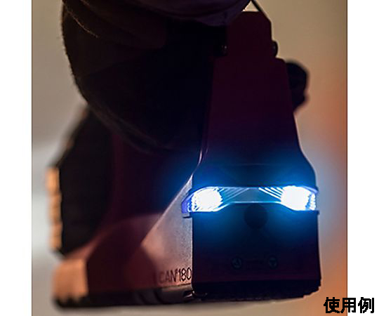 [充電式] フラッシュライト/LED(防爆構造/黄) 明るい黄のボディとコンパクトな形状が特徴の防爆設計のライト