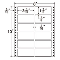ﾅﾅﾌｫｰﾑ 連続ﾗﾍﾞﾙ Mﾀｲﾌﾟ 8×10ｲﾝﾁ 12面 84×38mm 1箱(500折)画像