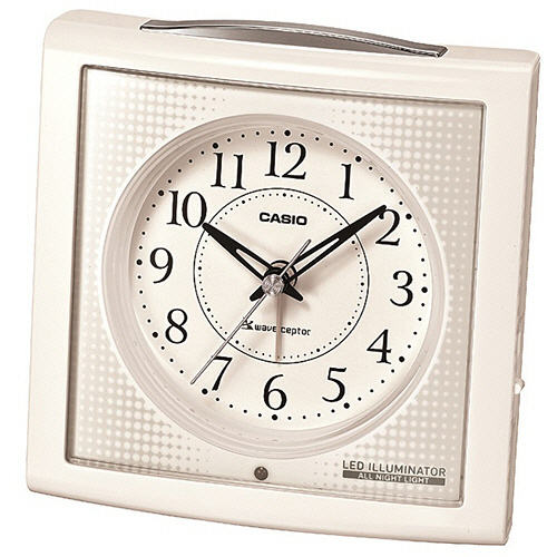 夜見えﾗｲﾄ付電波置時計 ﾎﾜｲﾄ 1台