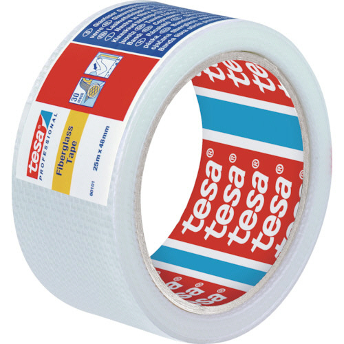 ｸﾞﾗｽﾌｧｲﾊﾞｰﾃｰﾌﾟ(ﾎﾞｰﾄﾞ目地用)ﾃｻ60101 48mm×45m 1巻画像