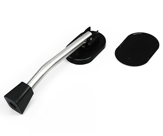 大型強力ゴムドアストッパー 黒 61×35×290mm画像