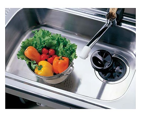 流し用菊割れゴム・止水セット 黒いゴム製の部品が並べられ、柔らかい質感と細かい溝が確認できる様子