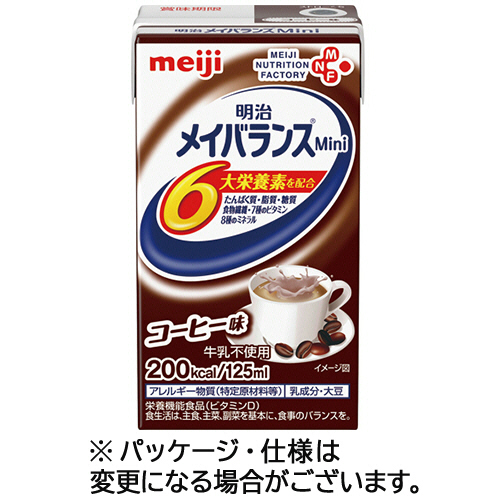 ﾒｲﾊﾞﾗﾝｽMini ｺｰﾋｰ味 125mL 紙ﾊﾟｯｸ 1ｹｰｽ(24本)画像